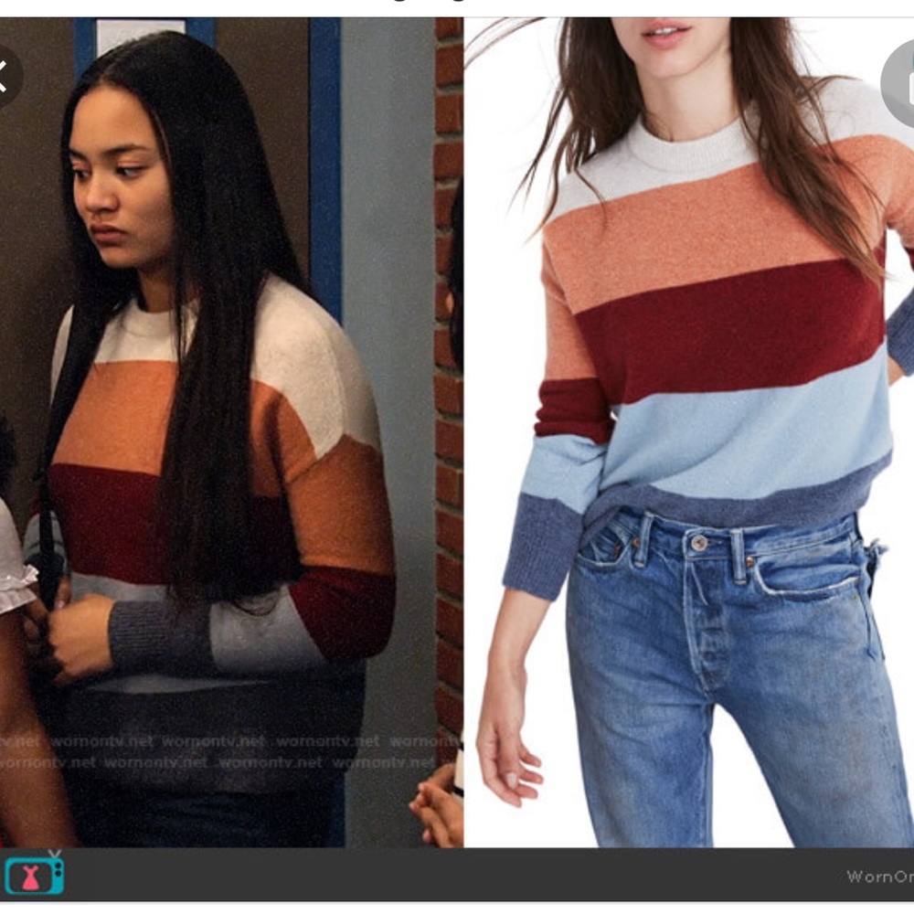 Madewell Crofton Striped Pullover Sweater - Picture 7 of 7
